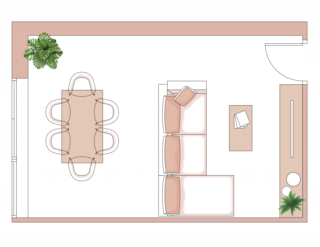 como-distribuir-un-salon-comedor-rectangular