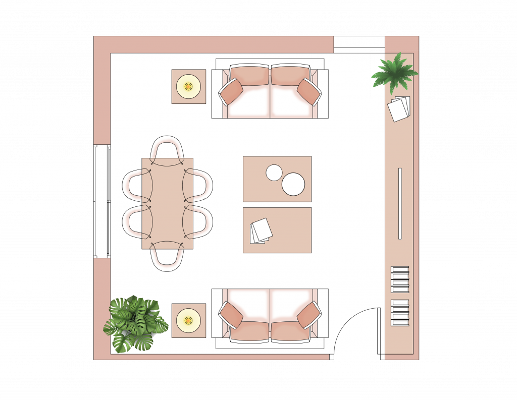 distribuir-un-salon-comedor-cuadrado