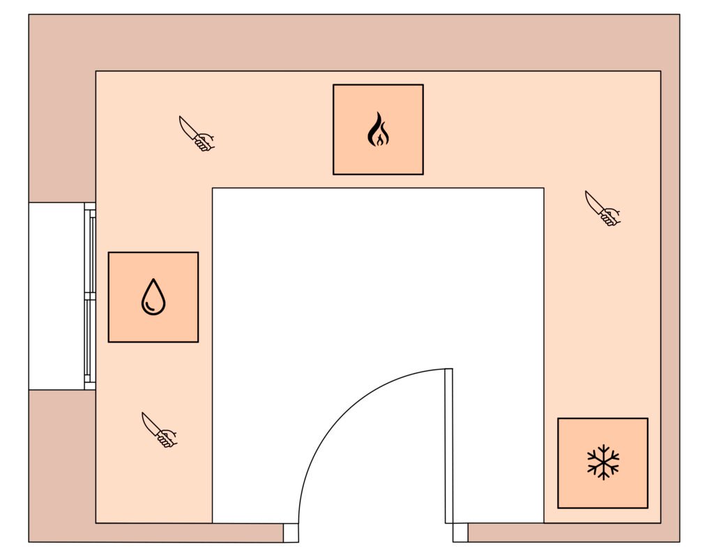 como-distribuir-una-cocina-cuadrada-en-u