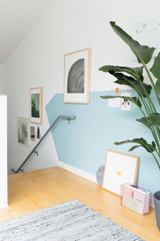 como-decorar-paredes-con-pintura-con-formas-geometricas